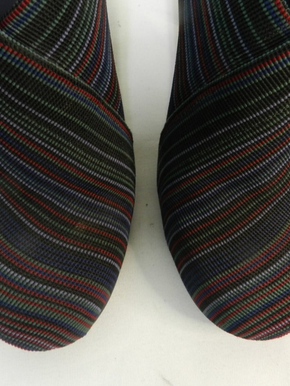 United Nude Stretch Striped heels pumps shooties ankle Size Sz 38 US 8 - Picture 5 of 14